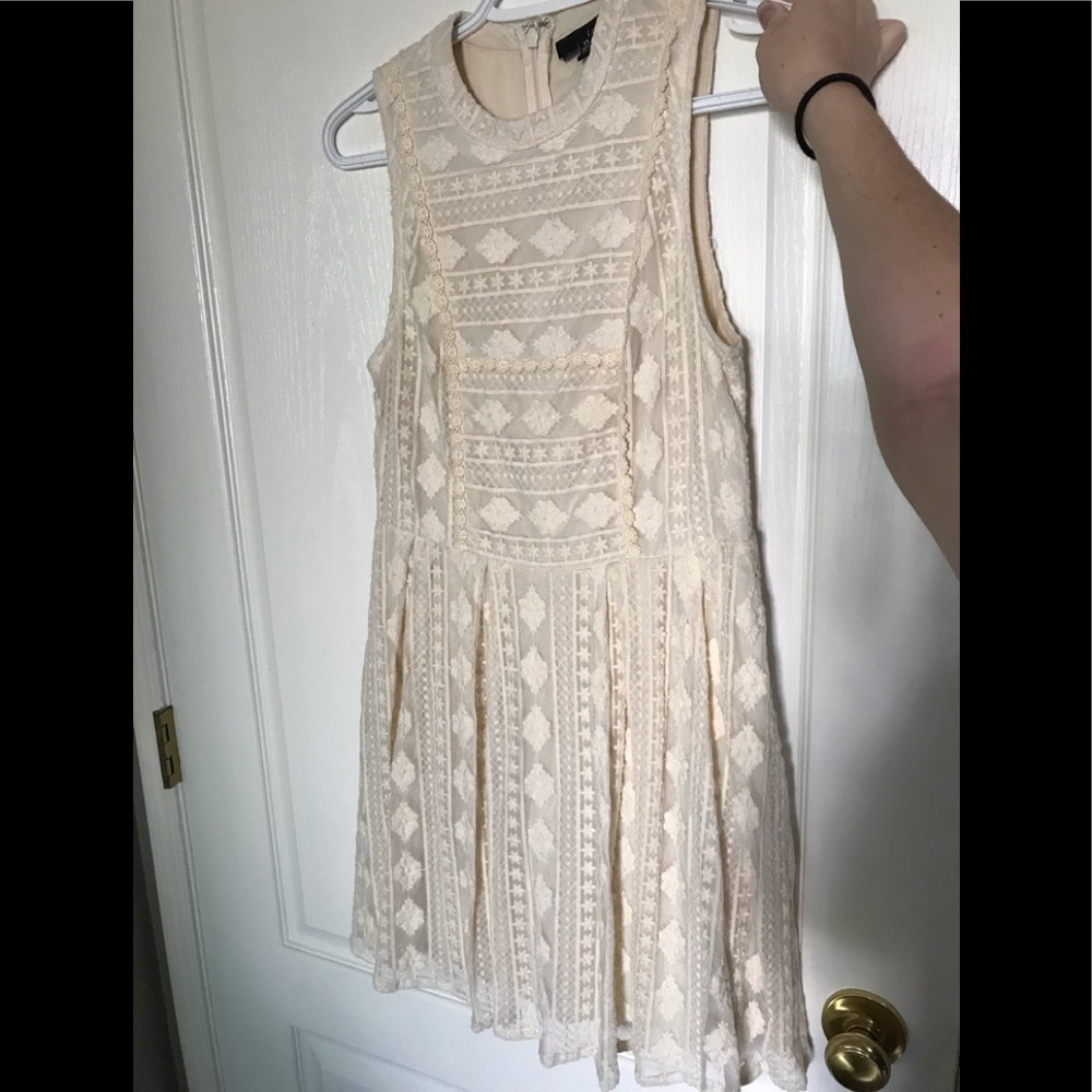 Ladakh Lace Dress in White